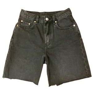 Denim Bermuda Shorts • Black • US 2